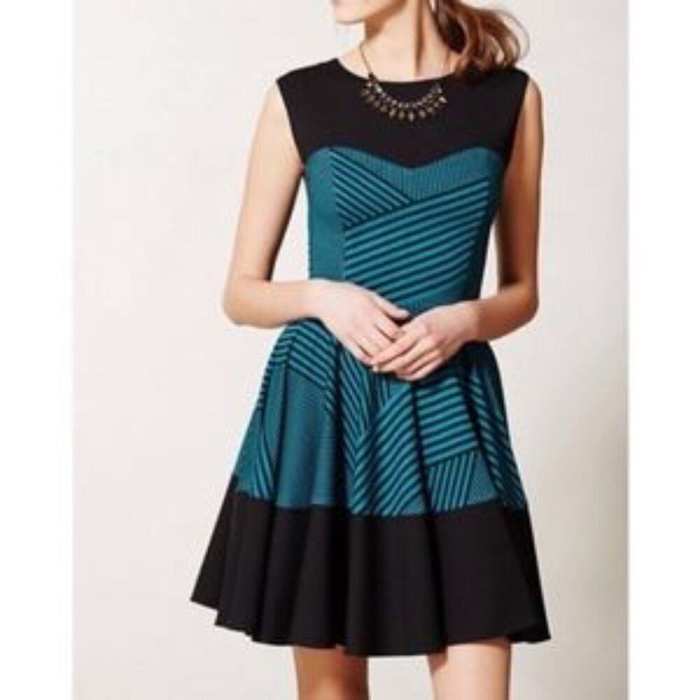 EVA FRANCO Striped Swing Dress